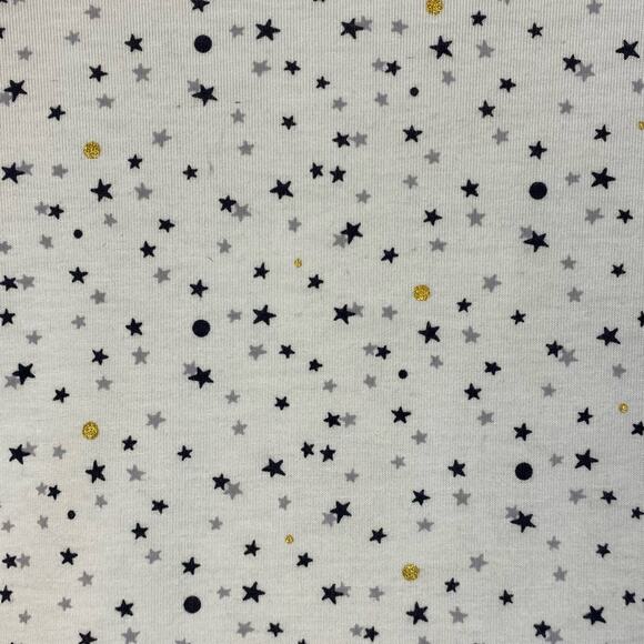 OLD NAVY CREAM GIRLS STAR POLKA DOT T-SHIRT TOP SIZE LARGE - Picture 5 of 9